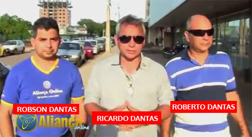 Os principais "caras" na fraude Aliança Online. Robson Dantas, Ricardo Dantas e Roberto Dantas.