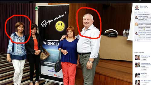 Graça Luísa e João Marcucci numa das muitas reuniões Wishclub na Madeira
