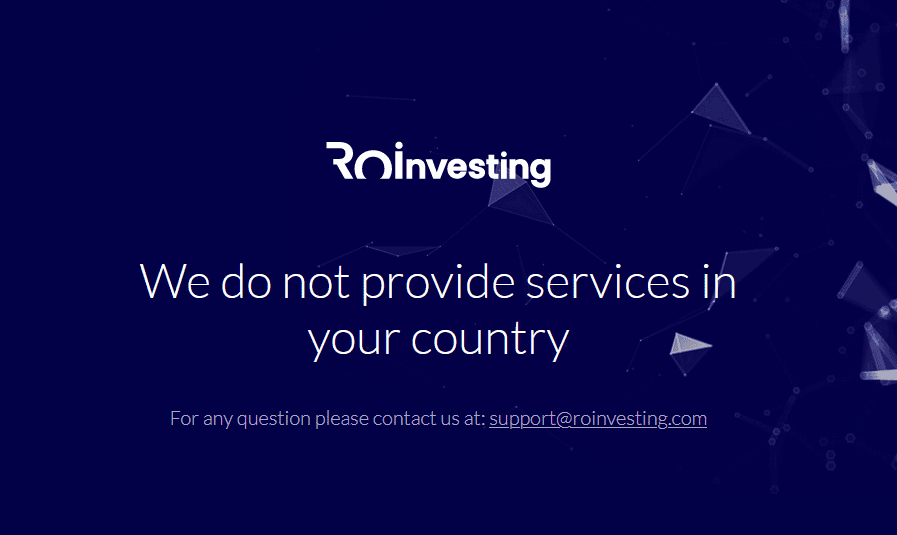 Site Roinvesting.com foi apagado